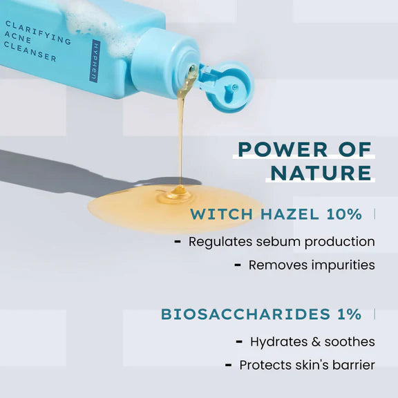Hyphen By Kriti Sanon Clarifying Acne Cleanser With 2% Salicylic Acid, Anti-Acne Face Wash For Oil Control - 100 ml