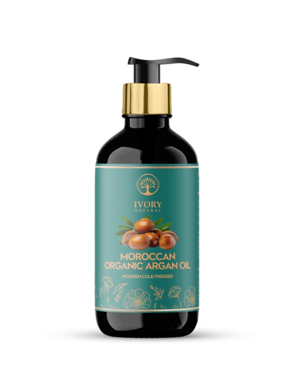 Ivory Natural Moroccan Organic Argan Oil Premium & Extra Virgin - 200 ml