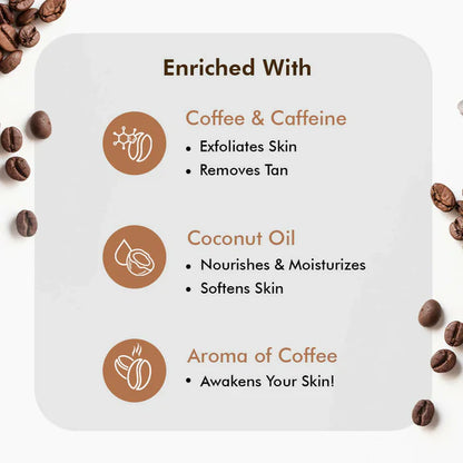 mCaffeine Raw Coffee Body Scrub - 100 gm
