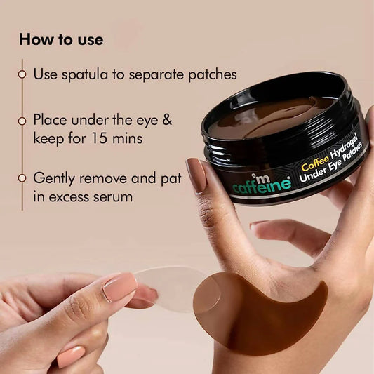mCaffeine Coffee Hydrogel Under Eye Patches for Dark Circles - 30 pairs