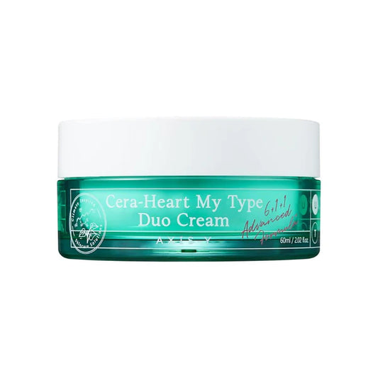 AXIS-Y Cera-Heart My Type Duo Cream, Moisturizing Cream, T Zone, U Zone - 60 ml
