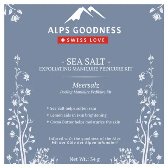 Alps Goodness Sea Salt Exfoliating Manicure Pedicure Kit - Kit