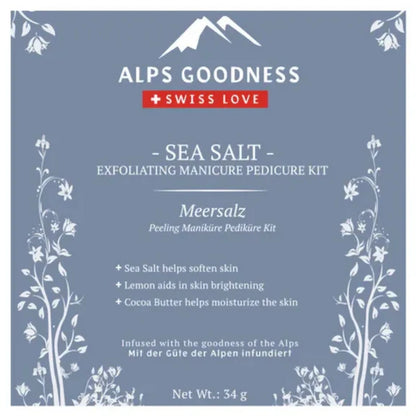 Alps Goodness Sea Salt Exfoliating Manicure Pedicure Kit - Kit