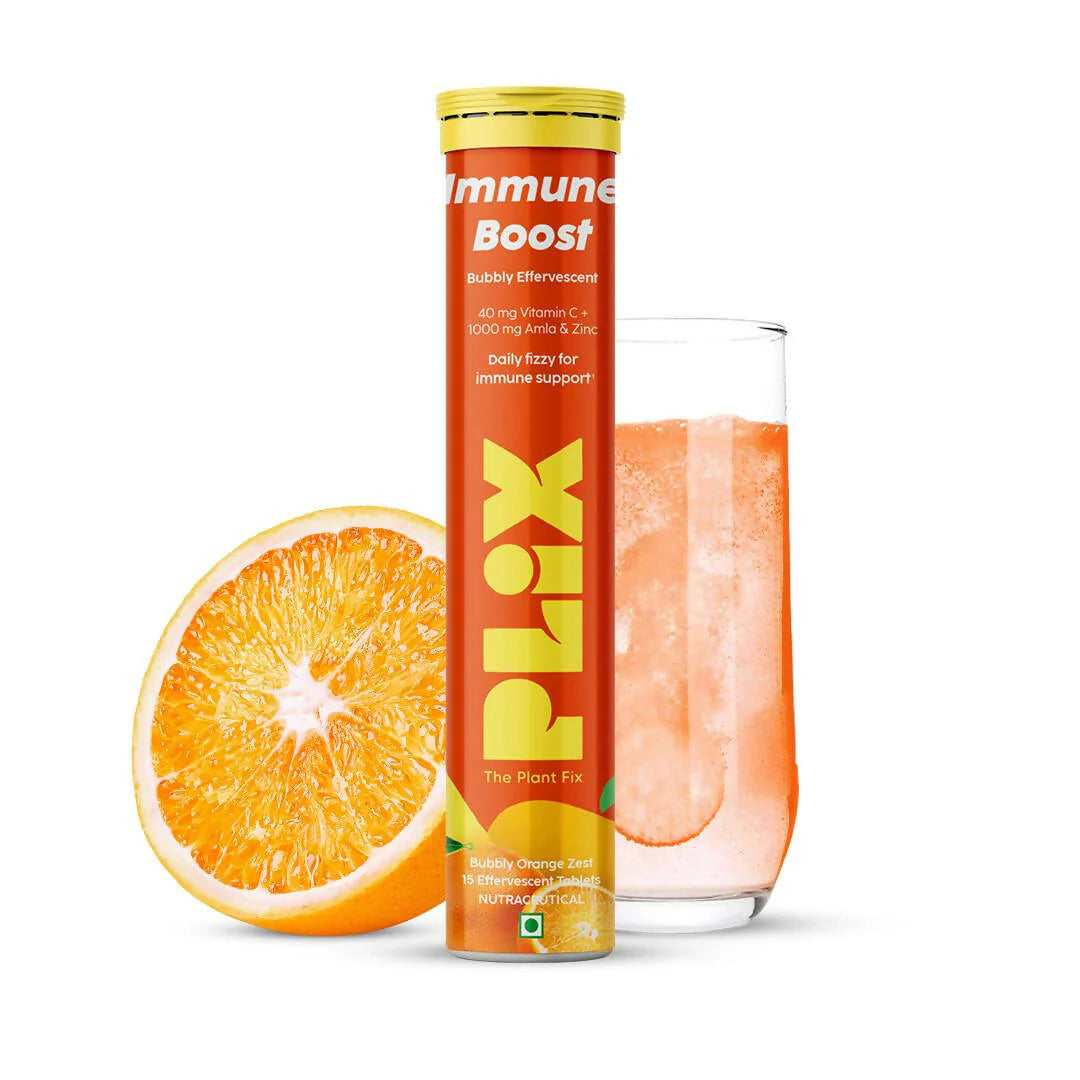 PLIX The Plant Fix Vitamin C Immunity Boost Effervescent Tablets - Orange