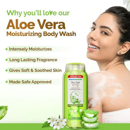 Mamaearth Aloe Vera Moisturizing Body Wash with Aloe Vera & Calming Jasmine