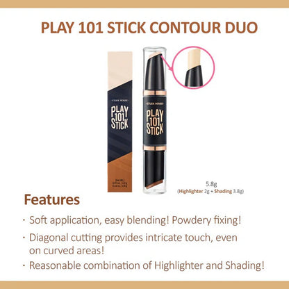 Etude House Play 101 Stick Contour Duo - 2 Intense - 5.8 gm