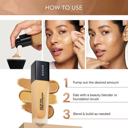 Sugar Ace Of Face Dewy Foundation - 05 Flat White - 30 ml