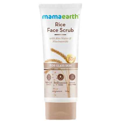 Mamaearth Rice Face Scrub With Rice Water & Niacinamide