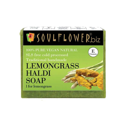 Soulflower Lemongrass Haldi Handmade Soap