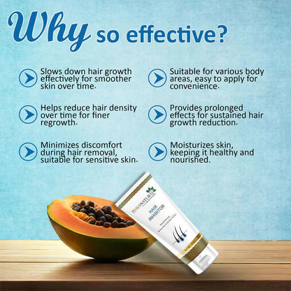 7 Days Organic Hair Inhibitor Permanent Hair Removal Cream - 100 gm