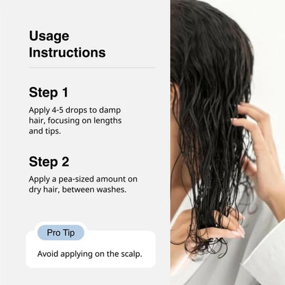 Cureskin Smooth and Shine Hair Serum Helps Reducing Hair Breakage, Frizz - 50 ml