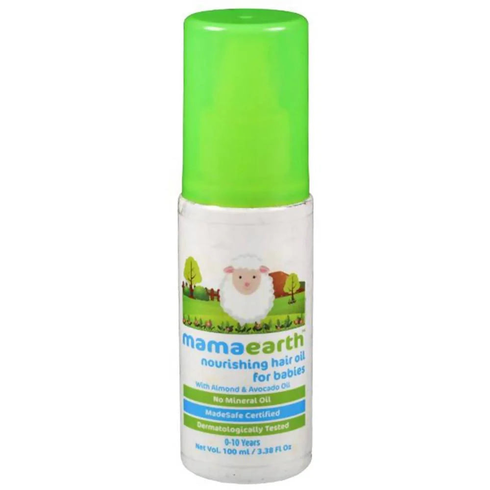 Mamaearth Nourishing Hair Oil For Babies For Repairs Dry Scalp & Stimulates New Hair Growth