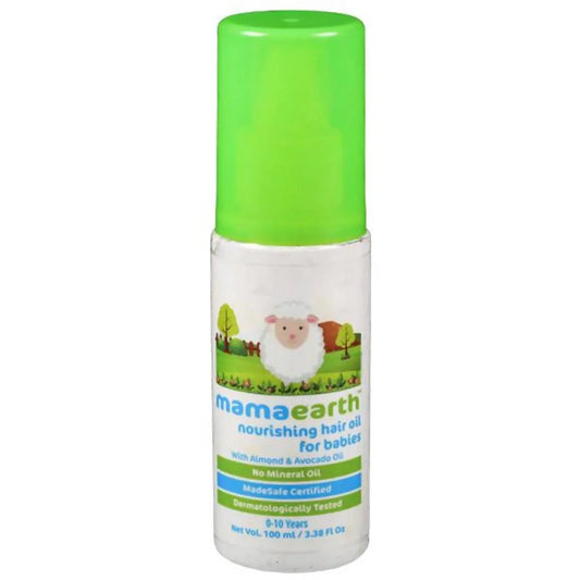 Mamaearth Nourishing Hair Oil For Babies For Repairs Dry Scalp & Stimulates New Hair Growth