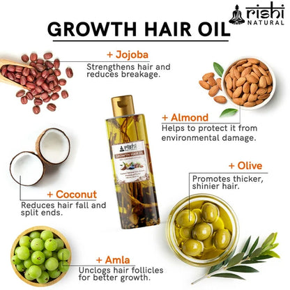 Rishi Natural Growth Hair Oil - 150 ml