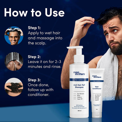 Man Matters Anti Hair Fall Shampoo And Conditioner For Men