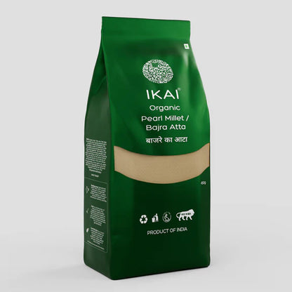 IKAI Organic Pearl Millet/Bajra Atta - 450 gm