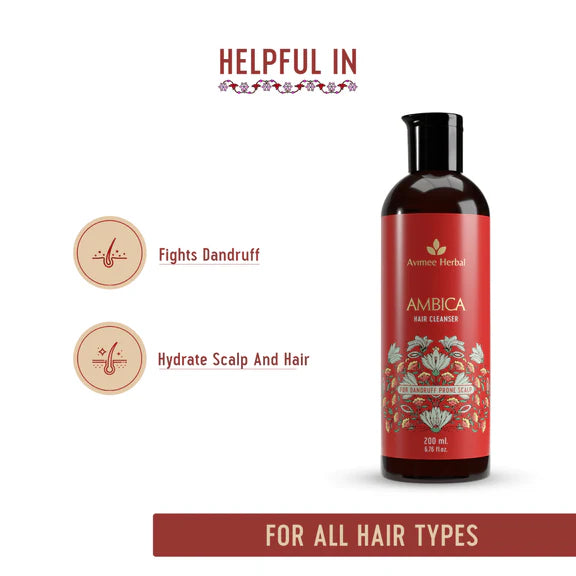 Avimee Herbal Anti Dandruff Kit - Oil, Scalp Spray, and Cleanser, Fights Dandruff & Moisturises Scalp Naturally - kit
