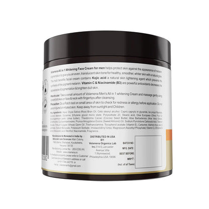 Volamena Men’s All in 1 Whitening Cream with SPF 30 ++ - 100 ml