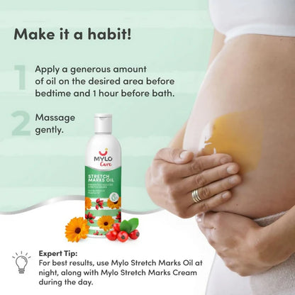 Mylo Care Stretch Marks Oil - with Sea Buckthorn - 100 ml