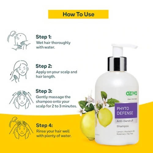 OZiva Phyto Defense Anti-Dandruff Shampoo -200 ml