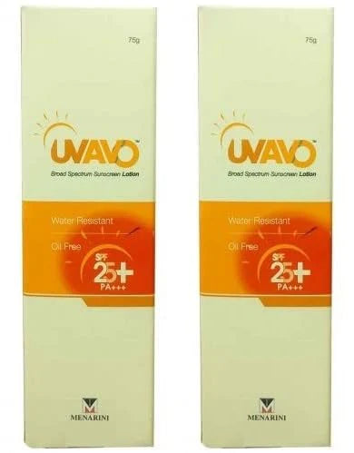 Menarini UV Avo Broad Spectrum Sunscreen Lotion - SPF 25+ - Pack of 2