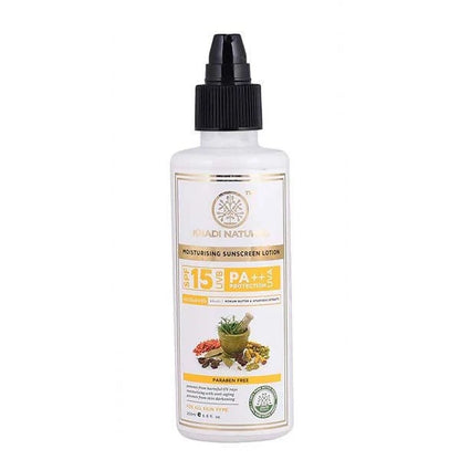 Khadi Natural Moisturising Sunscreen Lotion SPF 15 - 100 ml