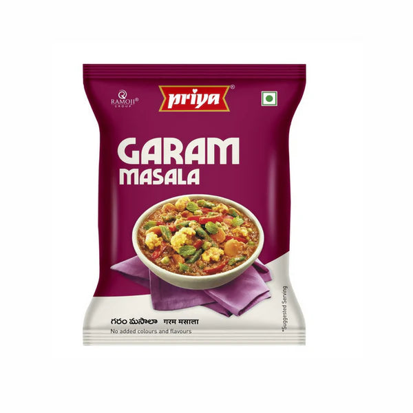 Priya Garam Masala Powder - 50 gm - Pack of 2