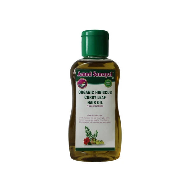 Ammi Samayal Organic Hibiscus and Curry Leaf Hair Oil - 100 ml