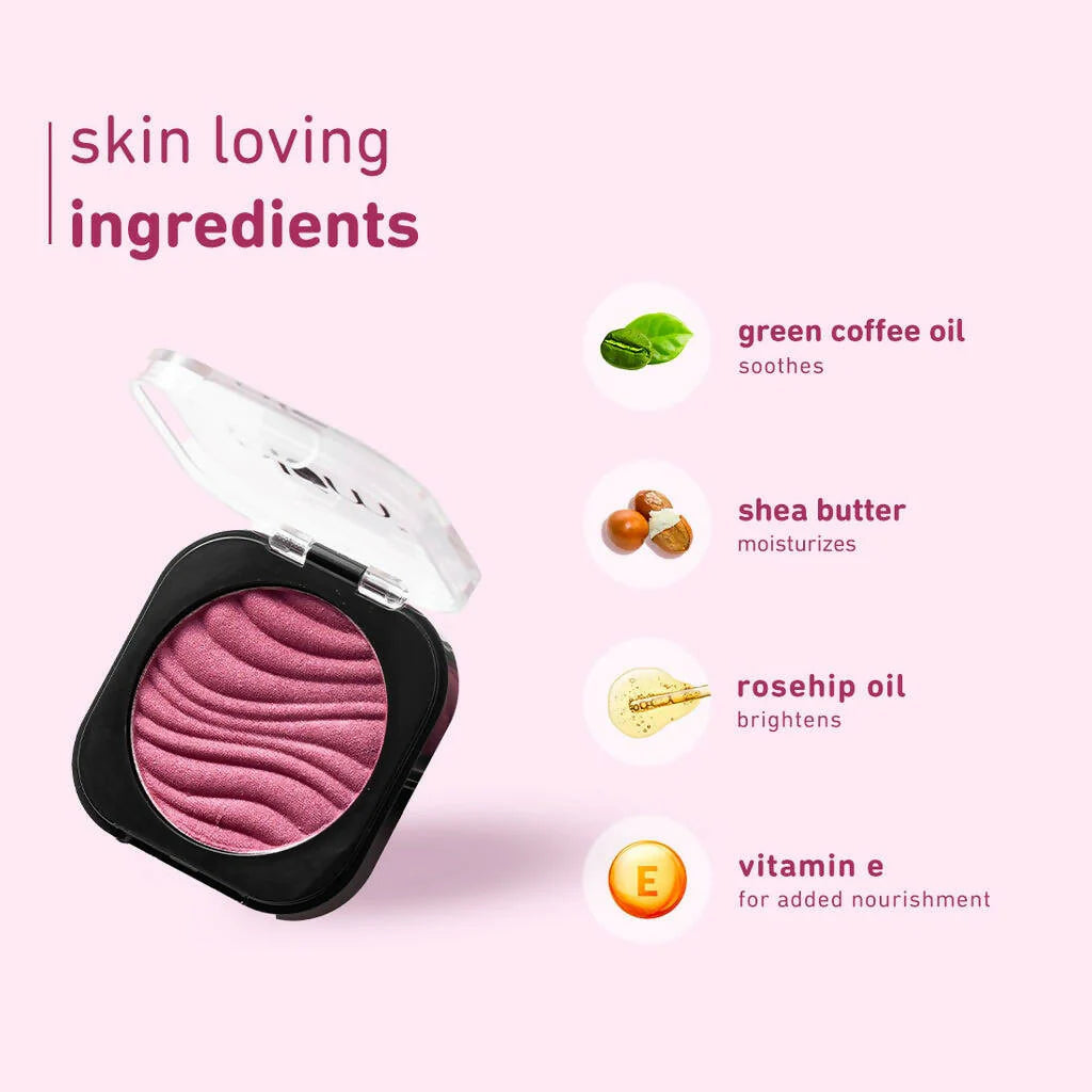 Plum Cheek-A-Boo Shimmer Blush 125 Pink About You - 4.5 gm