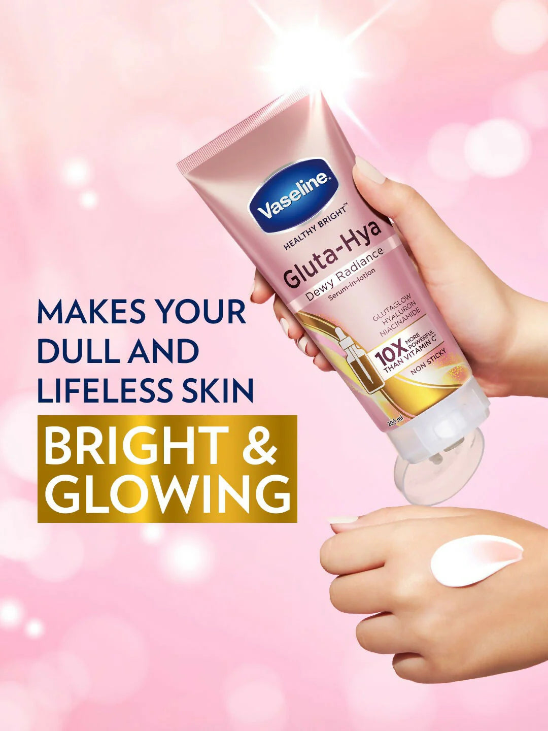 Vaseline Daily Hydration Combo - Gluta Hya Serum-In-Lotion & Daily Bright Body Serum Spray