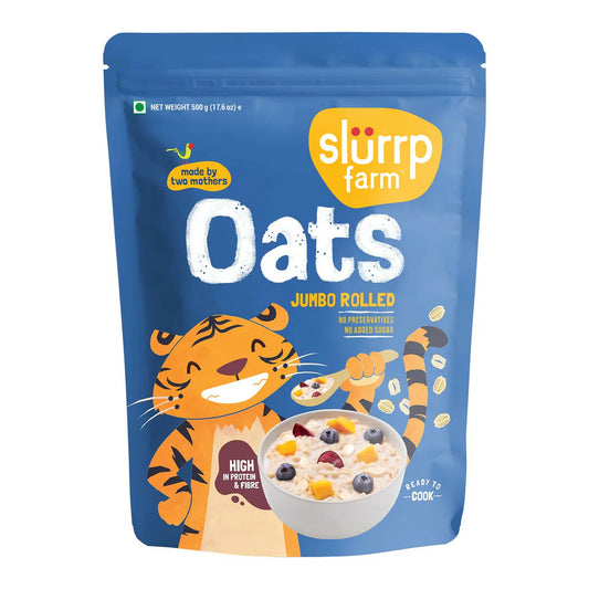 Slurrp Farm Rolled Oats (Jumbo Rolled) No Added Sugar