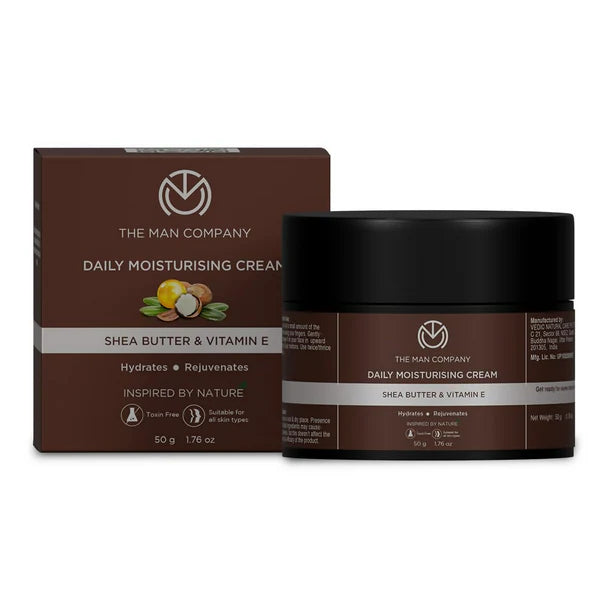 The Man Company Non-Sticky Daily Moisturizing Cream For Dry Skin - 50 gm