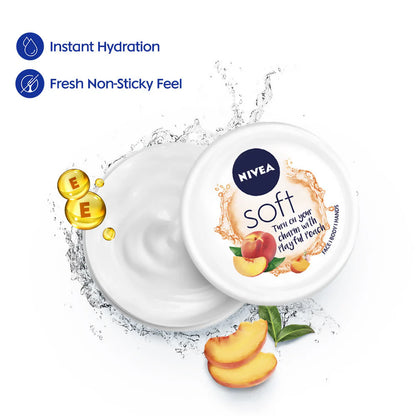 Nivea Soft Light Moisturizer Cream Playful Peach - 50 ml