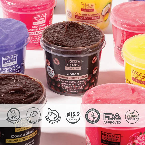 Bryan & Candy Coffee Sugar Body Scrub - 250 gm