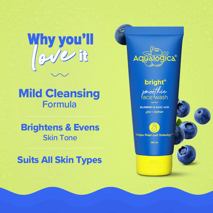 Aqualogica Bright+ Smoothie Face Wash - 100 ml