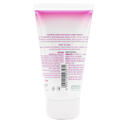 Charmis Deep Radiance Vitamin C Cream for Hands with Hyaluronic Acid - 150 gm