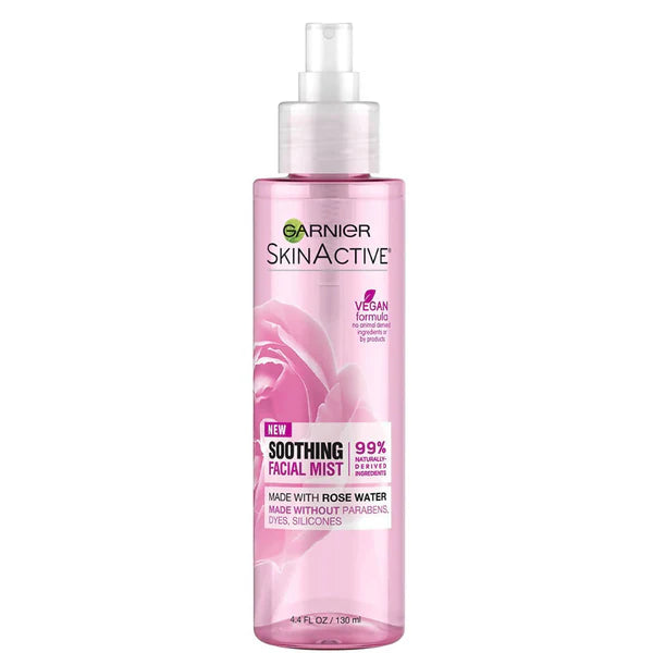 Garnier Skin Active Soothing Facial Mist with Rose Water - 130 ml