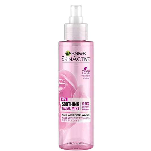Garnier Skin Active Soothing Facial Mist with Rose Water - 130 ml