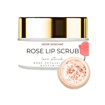 Noor Skincare Rose Lip Scrub - 15 gm