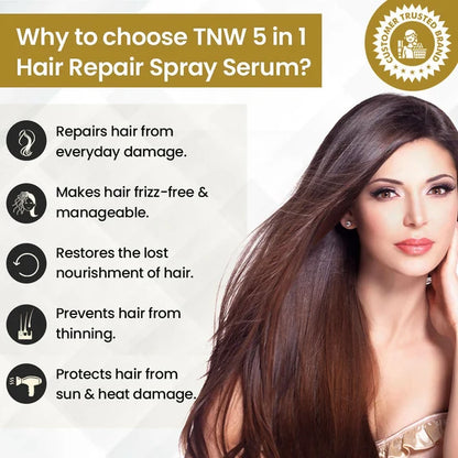The Natural Wash 5 In 1 Hair Spray Serum With Wheat Germ Oil - 100 ml