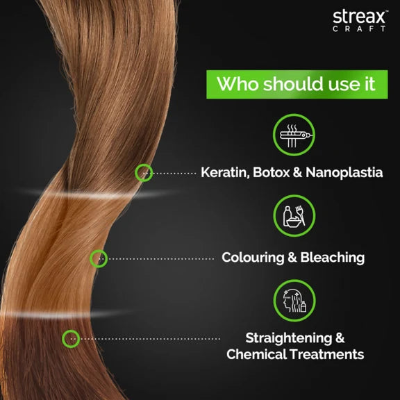 Streax Craft Strength Hair Serum For Chemically Treated Hair Strength With Vitamin-E - 100 ml