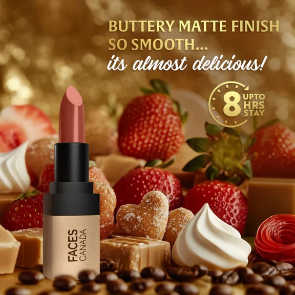 Faces Canada Comfy Matte Velvet Touch Lipstick - Mocha Mousse 14 - 4.2 gm