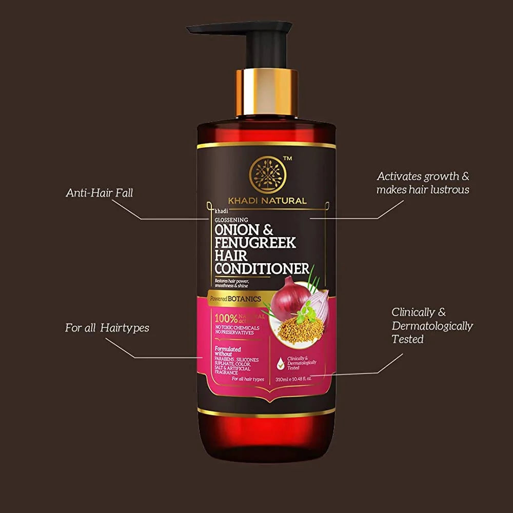 Khadi Natural Onion & Fenugreek Hair Conditioner - 310 ml