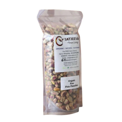 Satjeevan Organic Raw Pista Pistachios - 200 gm