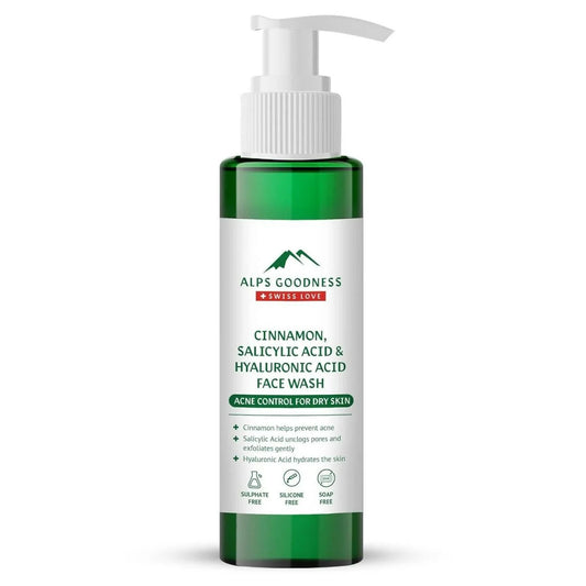 Alps Goodness Cinnamon, Salicylic Acid & Hyaluronic Acid Facewash