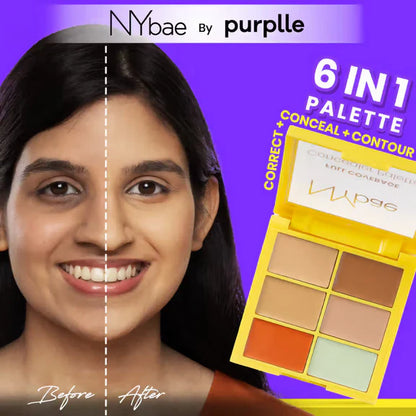 NY Bae Full Coverage Concealer Palette - Fair Lady - 9 gm