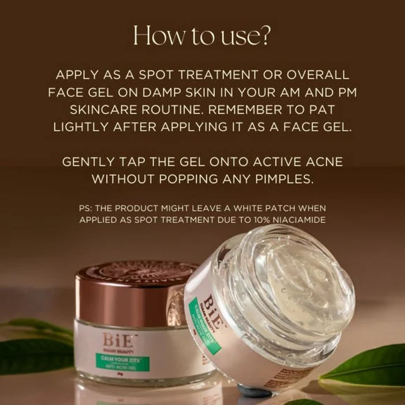 BiE Calm Your Zits Anti Acne Gel - 20 gm