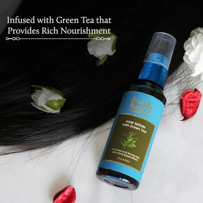 Blue Nectar Green Tea Hair Serum for Dry Frizzy Hair - 50 ml