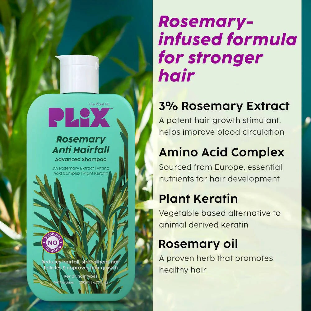 PLIX The Plant Fix Rosemary Anti-Hairfall Advanced Shampoo