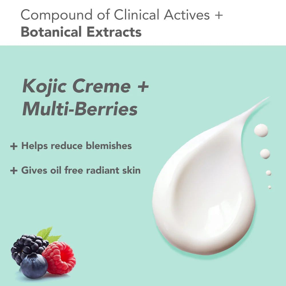 Lotus DermaBotanics Kojic acid + Multi berry Ampoule Crème - 50 gm